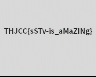Decoded SSTV image from the challenge